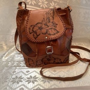 Leather Crossbody Bag Handmade